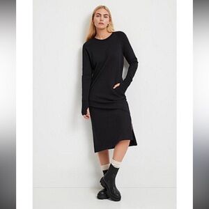 Marcella Women's black Meiko Sweatshirt dress size large